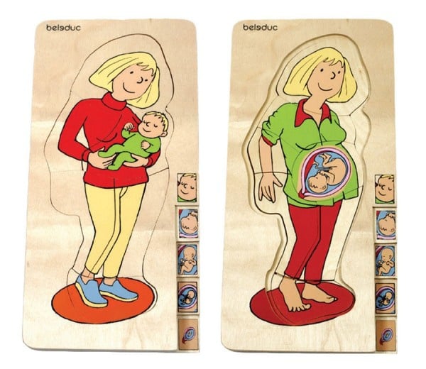 Layer puzzle, Mommy is pregnant 27-piece