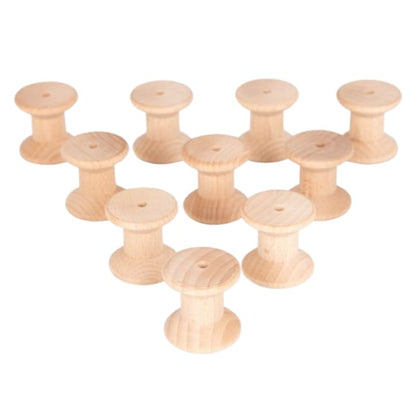 Tickit natuurlijke houten klossen, set van 10