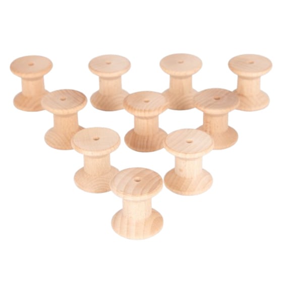 Tickit Natural Wooden Blocks, set of 10
