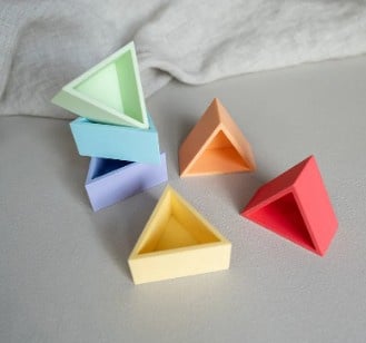 # Grennn 'mandigo' pastel driehoek