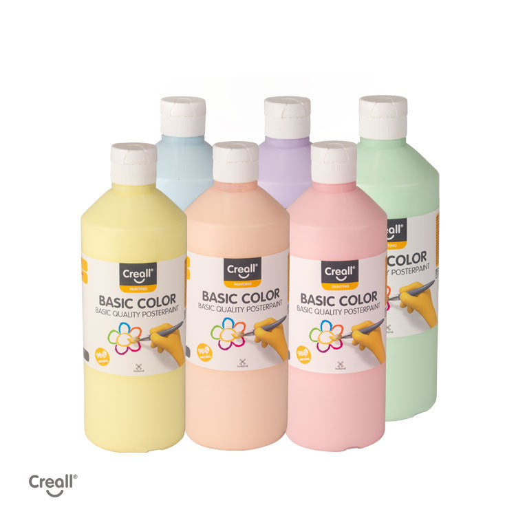 Creall Basic Color Pastel Shades, 6x 500 ml