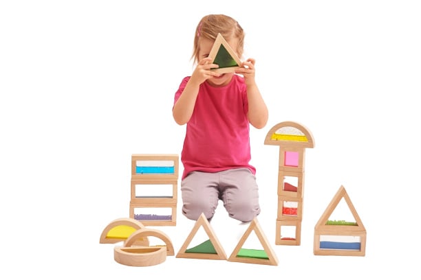 Tickit gevulde geometrische blokken / sensory blocks