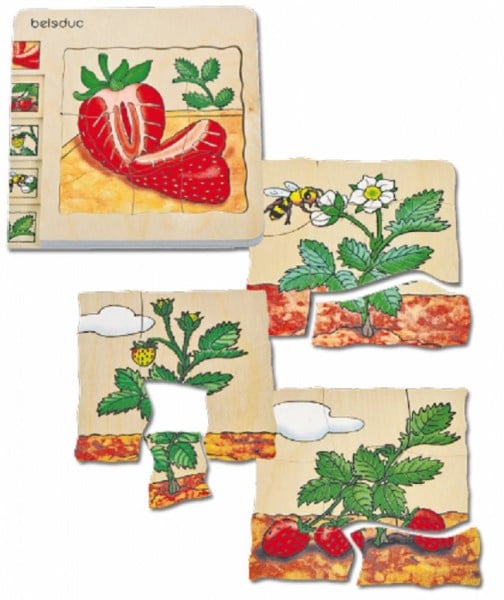 Layer puzzle, strawberry 30-piece