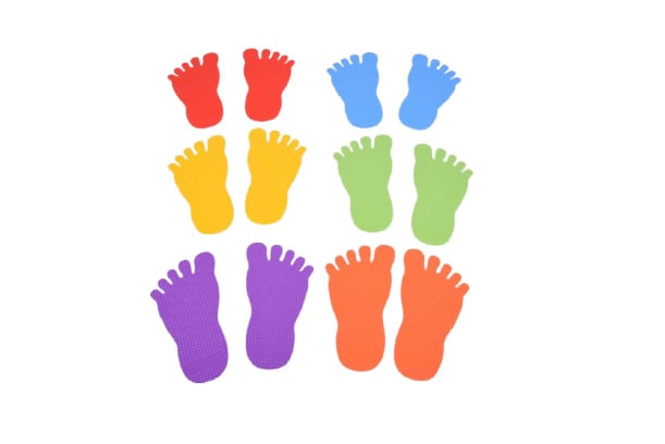 Floor marking feet assorted, 12 pairs
