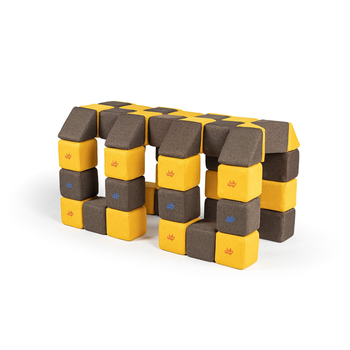 Jolly Heap set Medium, 50 stuks magnetische blokken (2 vormen)