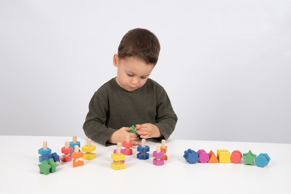 Tickit regenboog Bouten en Moeren, 21 stuks