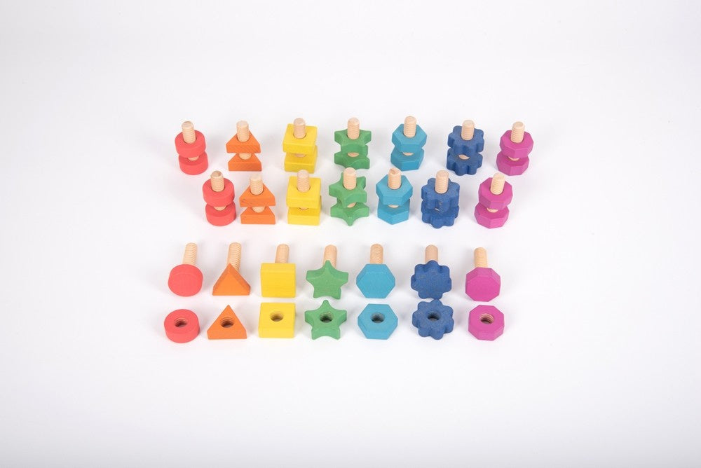 Tickit regenboog Bouten en Moeren, 21 stuks