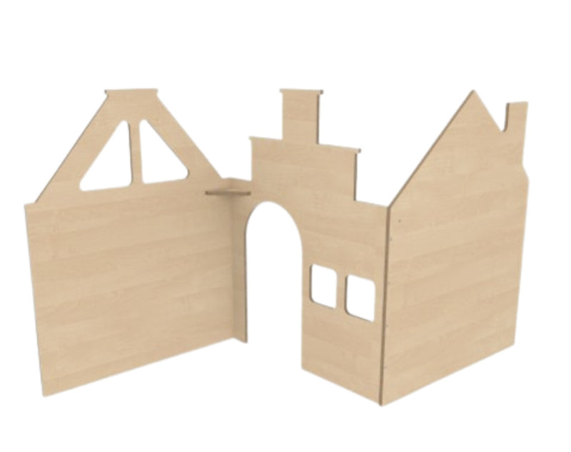 # Roomdivider panelen huisjes basic