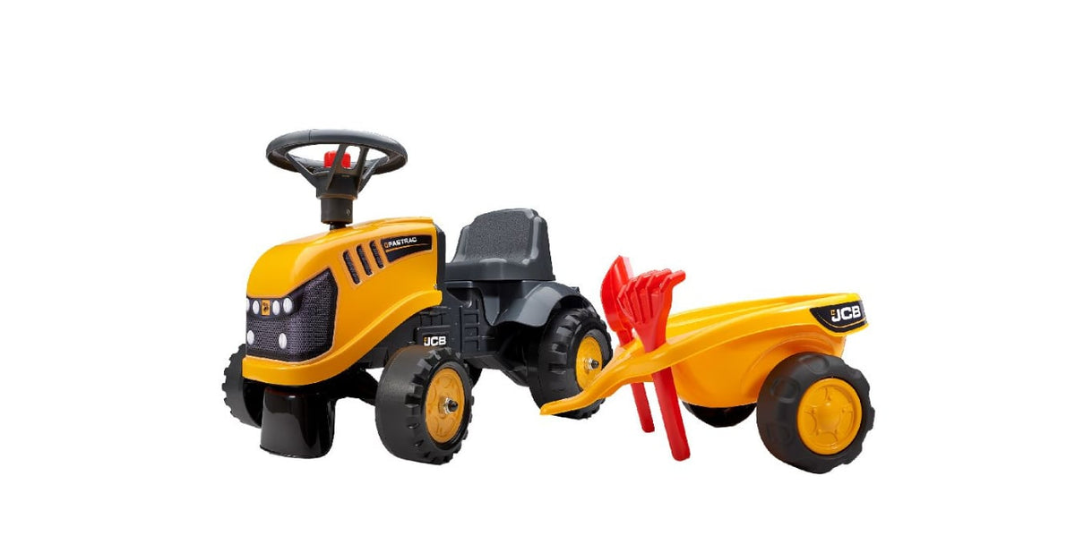 Looptractor met aanhanger en acc.