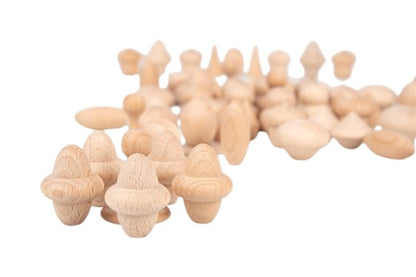 Tickit Loose Parts Set, 120 pieces, natural