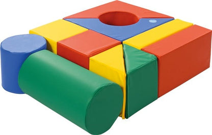 Softplay Building Blocks Set Alina, 10-piece, multiple colors available!