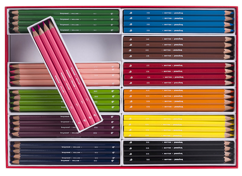 Hexagonal colouring pencils thick Bruynzeel