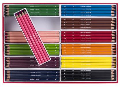 Hexagonal colouring pencils thick Bruynzeel