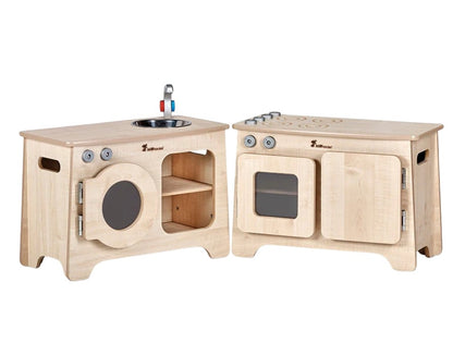 Kitchen set with sink - washing machine - oven - refrigerator