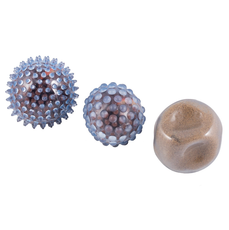 Set van 3 sensorische kneedballen gevuld met zand