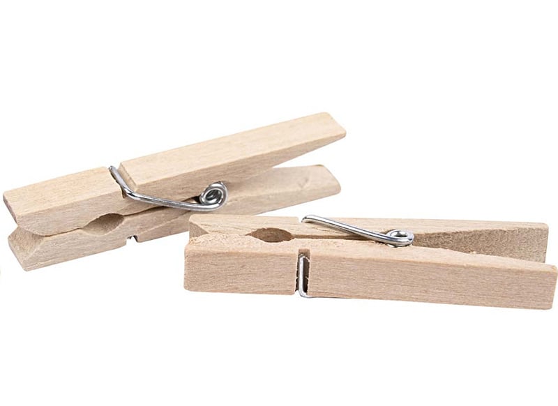 Medium Wooden Clothespins, 40 pieces