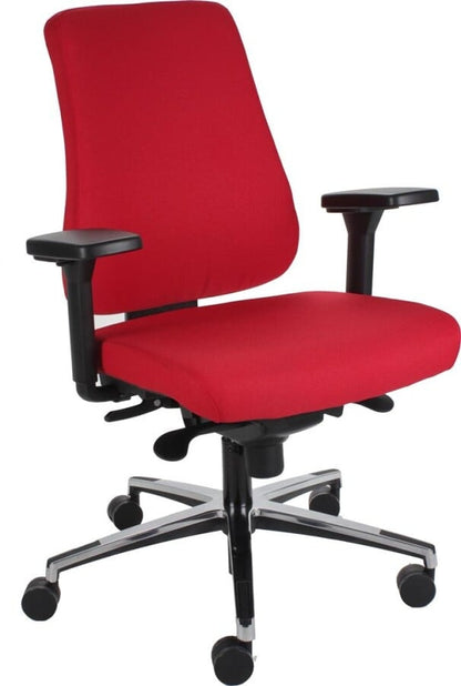 Office chair Montreal with polished aluminum base