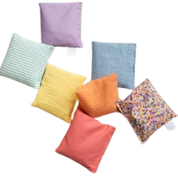Sensory bean bags - Pastel and confetti