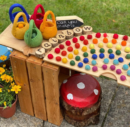 Vilten balletjes, 64 stuks