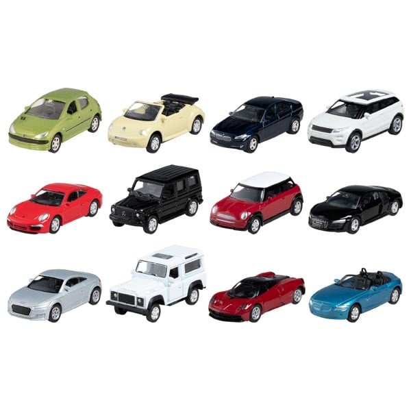 Set of 12 steel cars