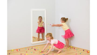 # EduCasa mirror with rounded corners, L (lime green or white)