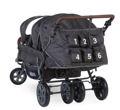 # Six-seater stroller incl. rain cover