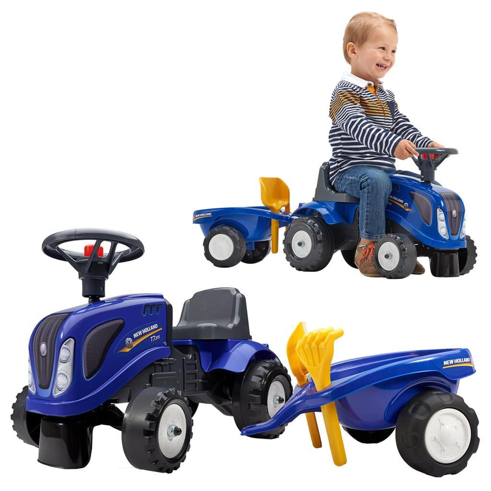 Looptractor met aanhanger en acc.