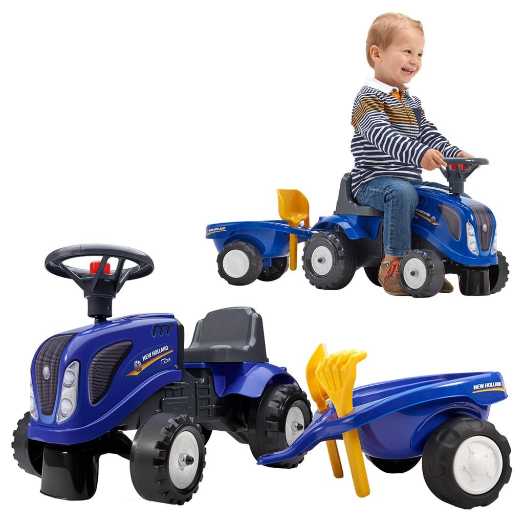 Looptractor met aanhanger en acc.