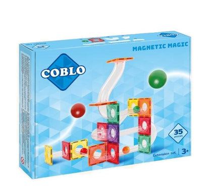 Coblo Classic Knikkerbaan Uitbreidingsset, 35 stuks