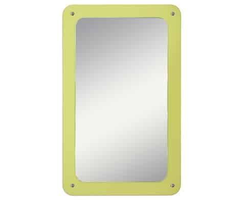 # EduCasa mirror with rounded corners, L (lime green or white)