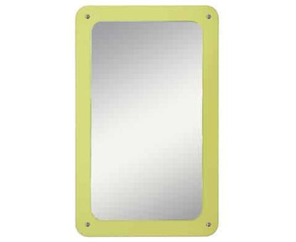 # EduCasa mirror with rounded corners, L (lime green or white)