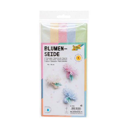 Tissue paper, iridescent/mother-of-pearl, pastel, 50 x 70 cm, 5 sheets