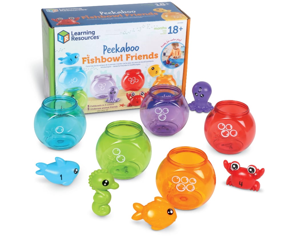 Peekaboo fishbowls with water animals