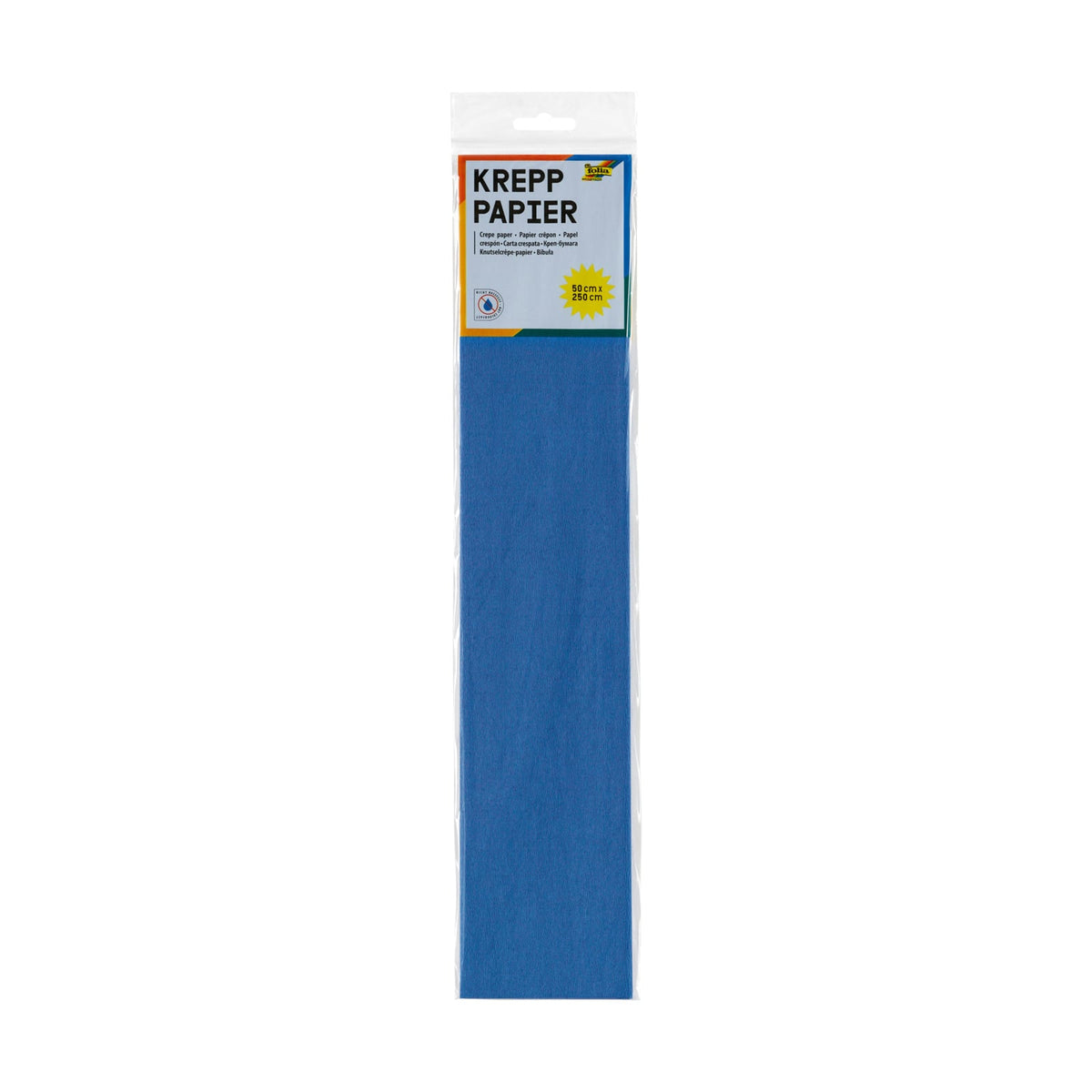 Crepe paper blue