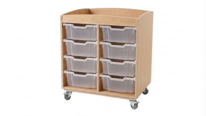 Mobile play table with raised edge and 8 bins, After-School Care 7+
