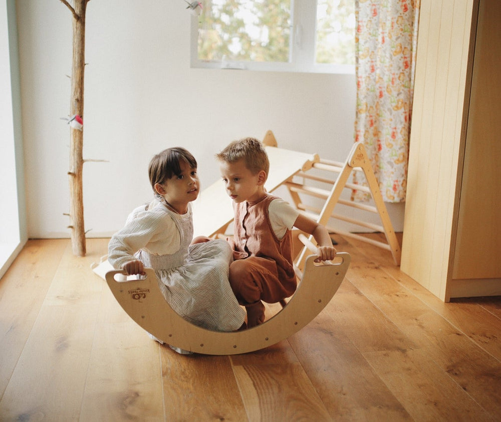 Wooden Triangle - Swing and Climbing Arch