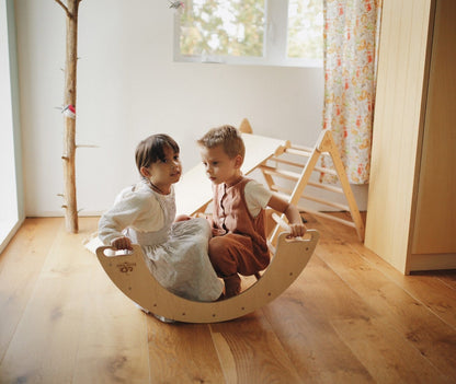 Wooden Triangle - Swing and Climbing Arch