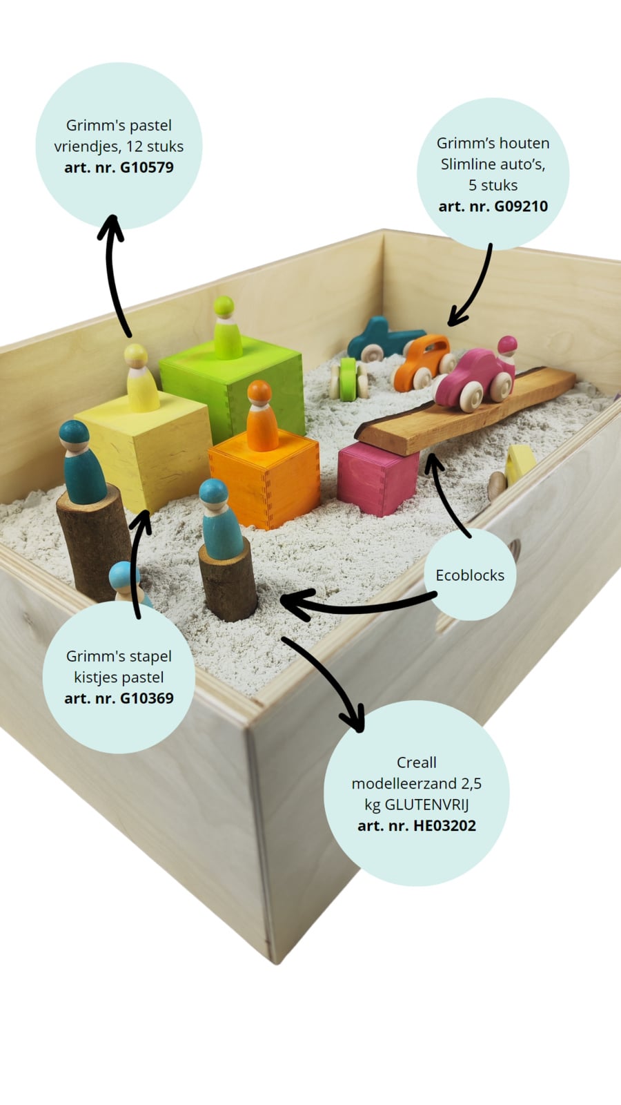 # Large Wooden Sensory Play Tray