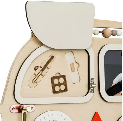 Activity wall board taupe/beige shades Bus