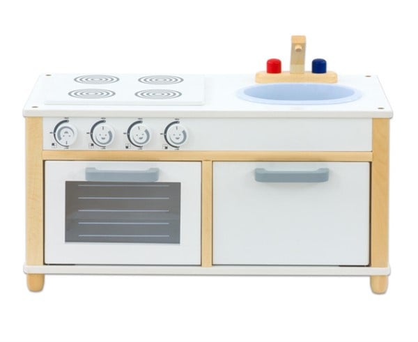 Compact keukenblok dreumeskeuken wit 38,5 cm hoog