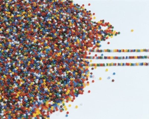 Beads, rocaille mix, 0.2 cm, 500 grams, basic colors