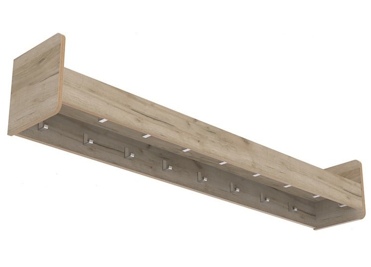 # Coat rack shelf 180 cm 16 hooks
