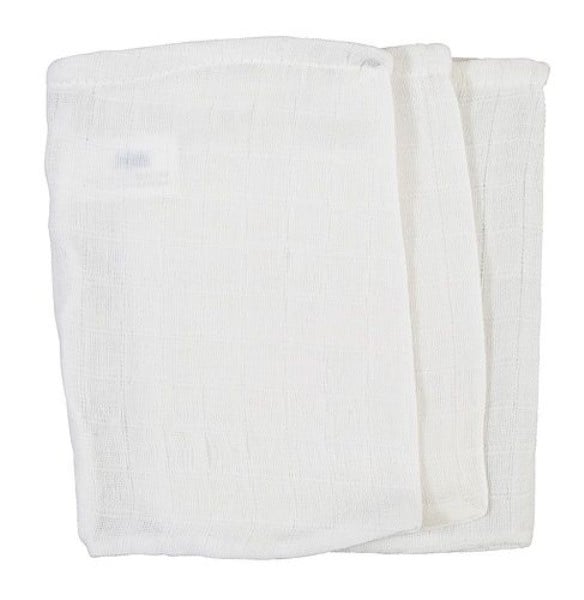 Hydrofiel washandje wit (30 stuks)