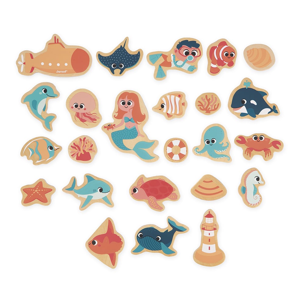 Magneetset Zeeleven, 24 stuks