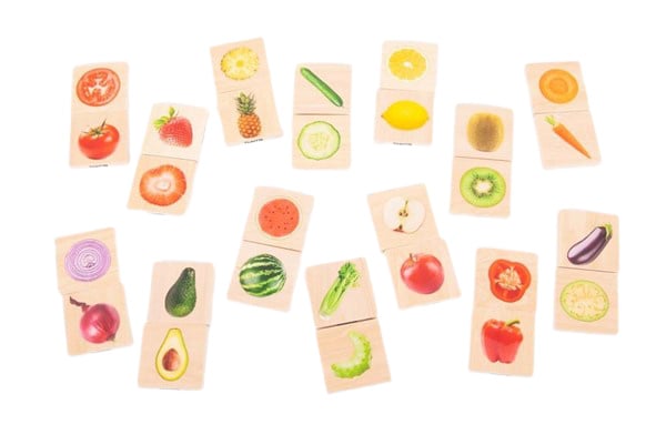 Tickit houten memory groenten en fruit