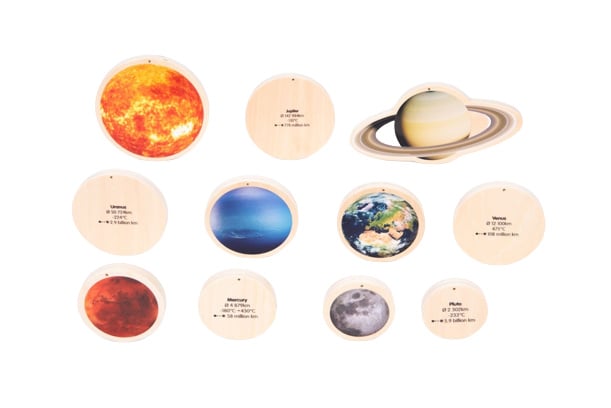 Tickit Wooden Planet Set, 11-Piece