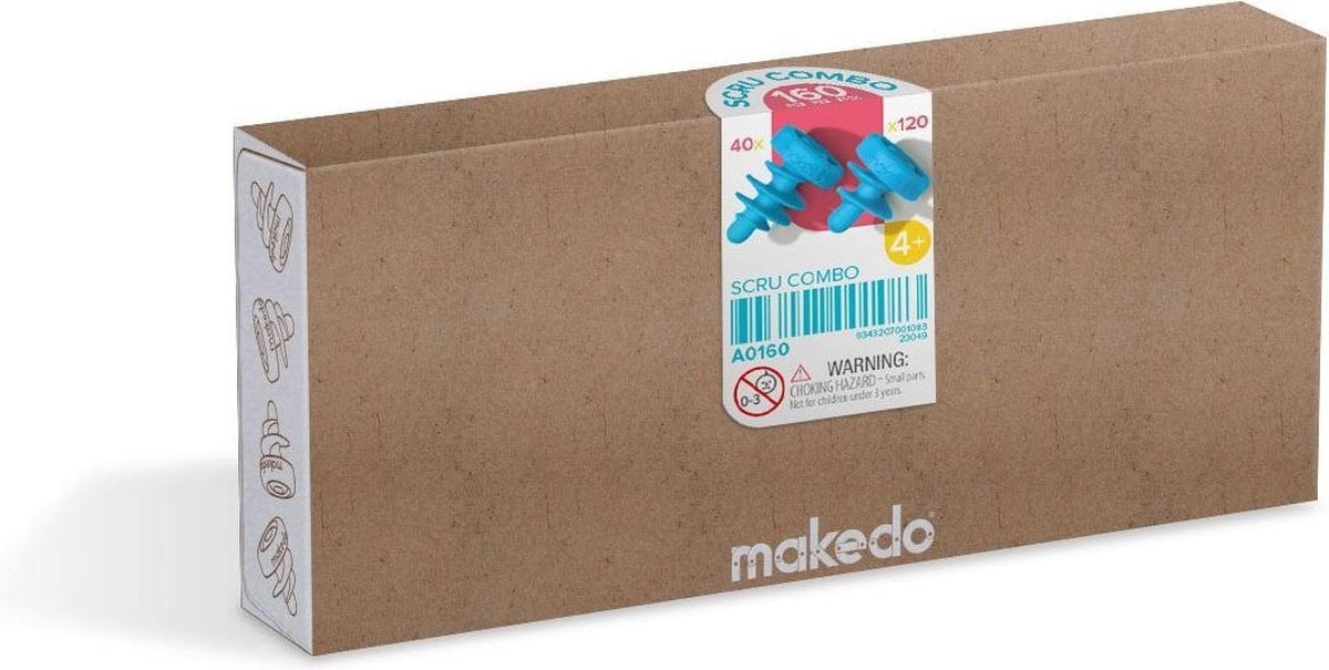 Makedo Combo Schroeven - Scru & Scru+ - 160-delig