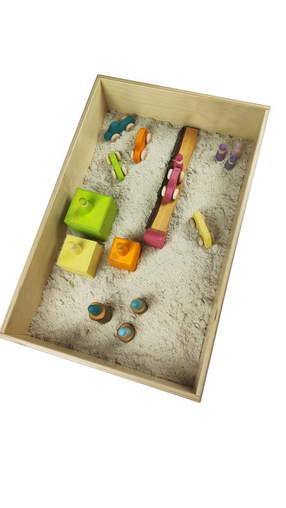 # Large Wooden Sensory Play Tray