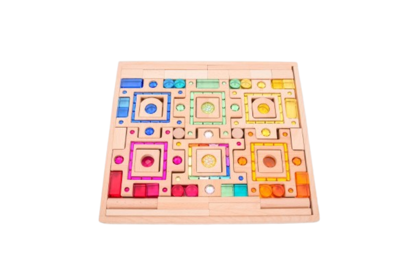 Tickit Puzzel blokken, 58-delig + opbergbak