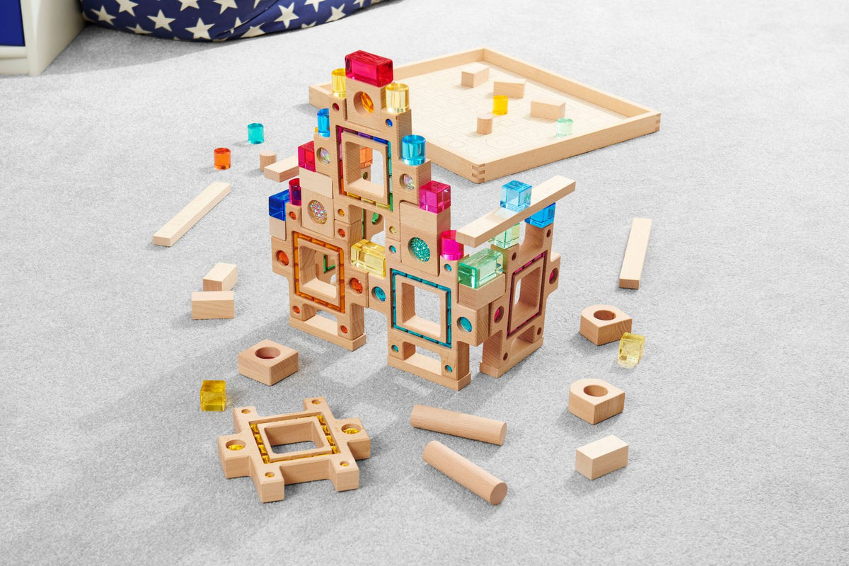Tickit Puzzel blokken, 58-delig + opbergbak